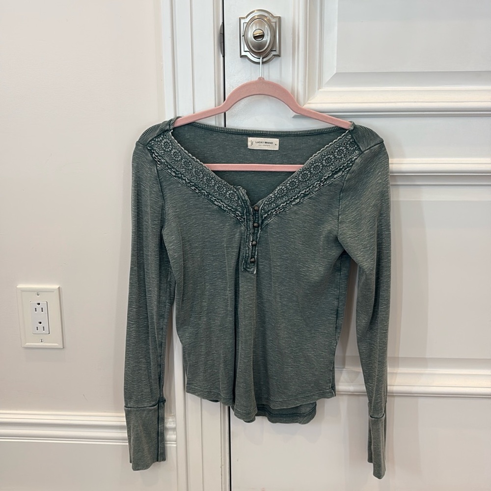 Lucky brand long sleeve Henley